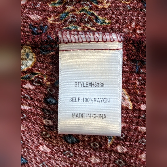 JODIFL | Women's Floral Print Baby Doll Top Size M - Picture 8 of 8